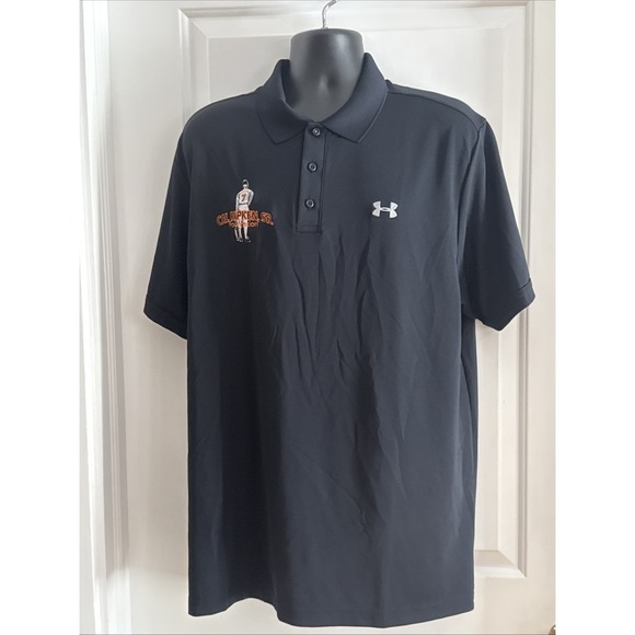 Under Armour Other - Under Armour LooseBlack Cal Ripken Foundation Men's  Polo Shirt Sz 2XL Heatgear